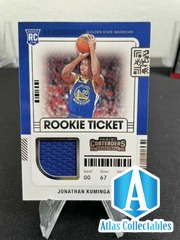 JONATHAN KUMINGA 2021-22 Panini Contenders RC Rookie Ticket Jersey Relic RTS-JKU